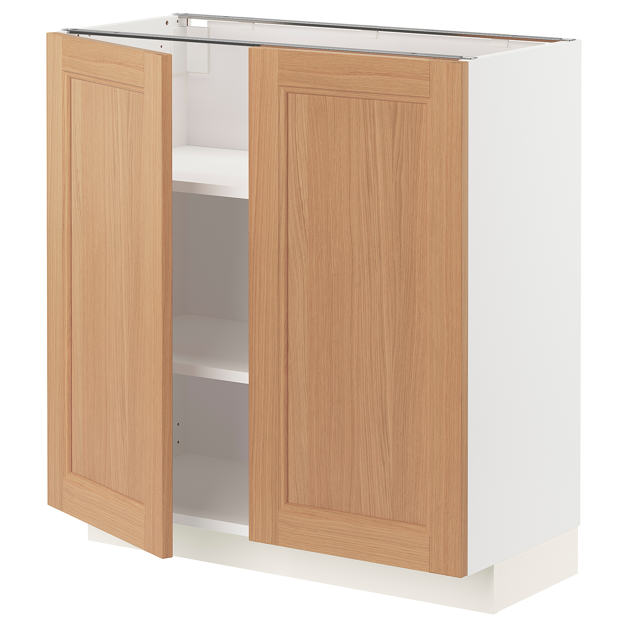 METOD base cabinet with shelves/2 doors