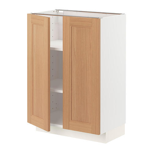 METOD base cabinet with shelves/2 doors