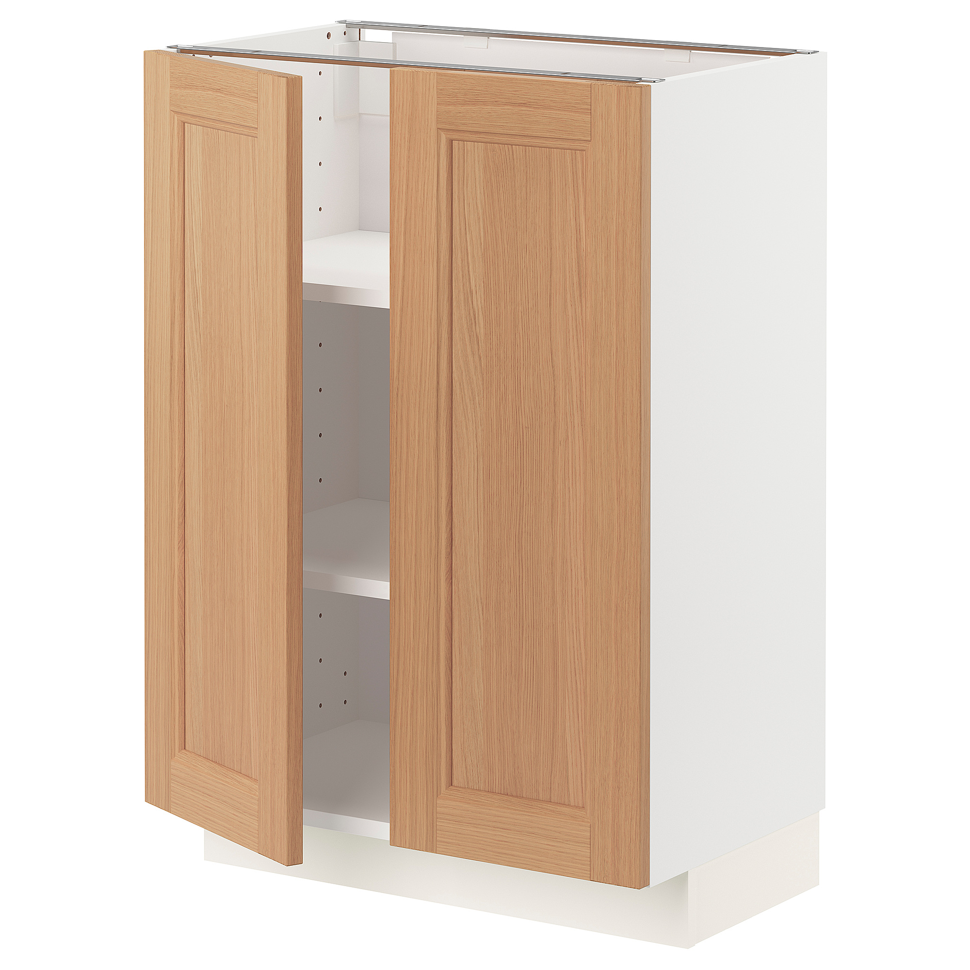 METOD base cabinet with shelves/2 doors