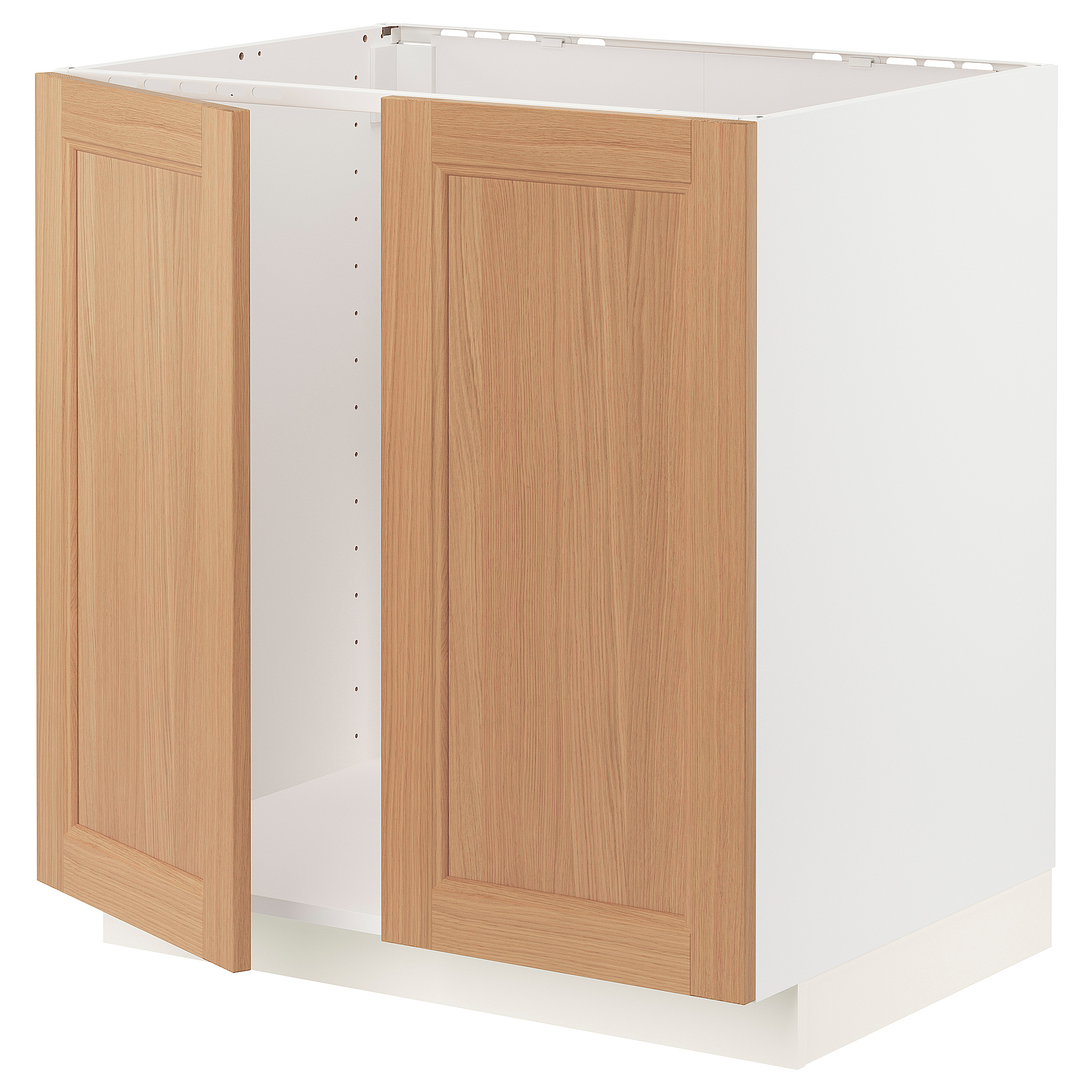 METOD base cabinet for sink + 2 doors