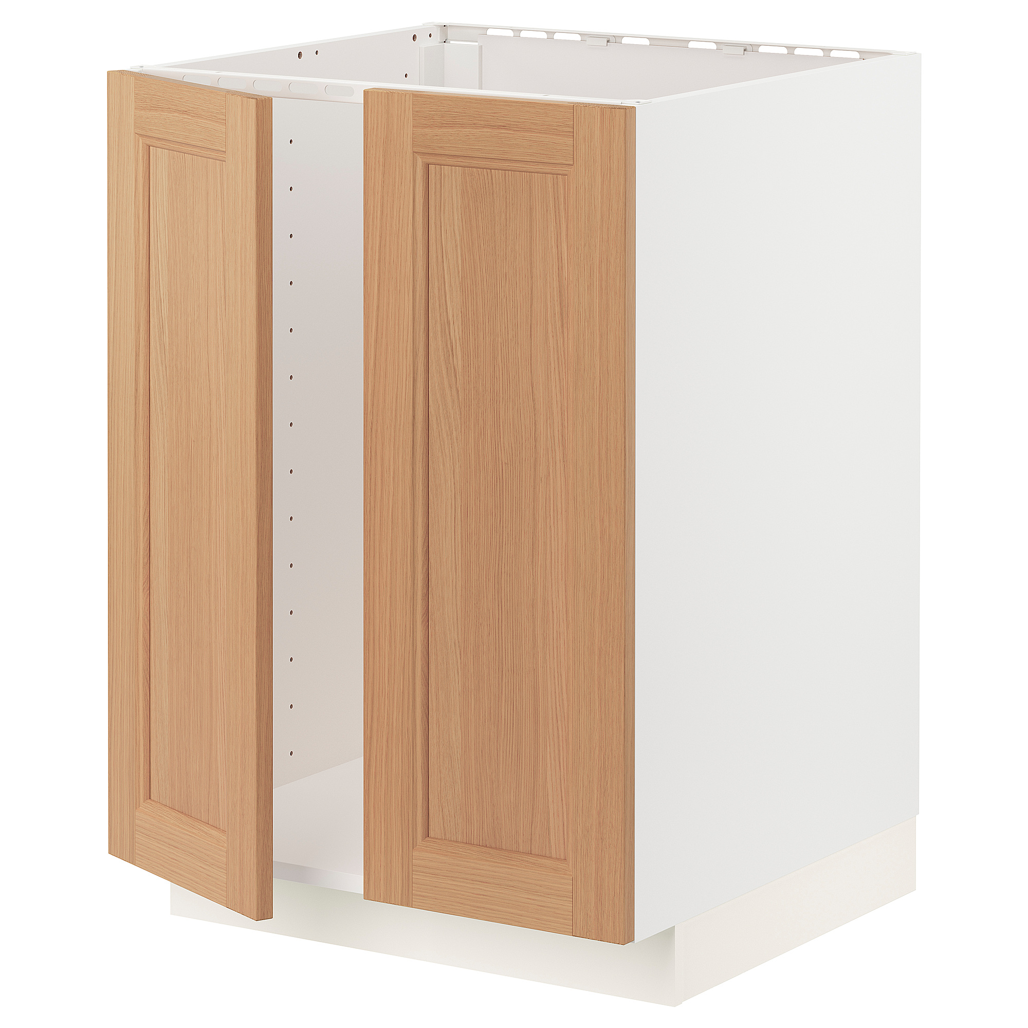 METOD base cabinet for sink + 2 doors