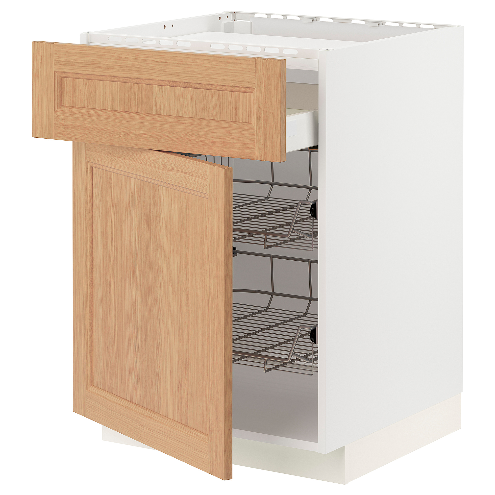 METOD/MAXIMERA base cab f hob/drawer/2 wire bskts