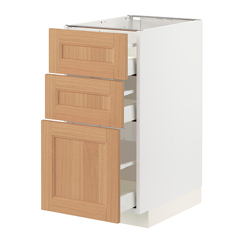 METOD/MAXIMERA base cabinet with 3 drawers