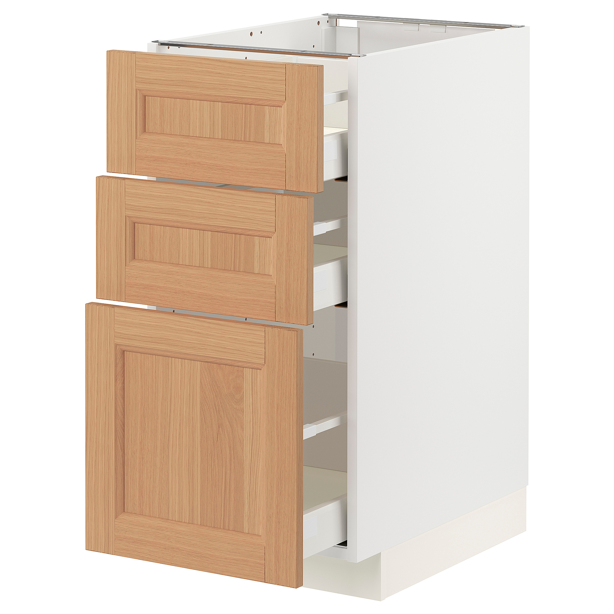 METOD/MAXIMERA base cabinet with 3 drawers