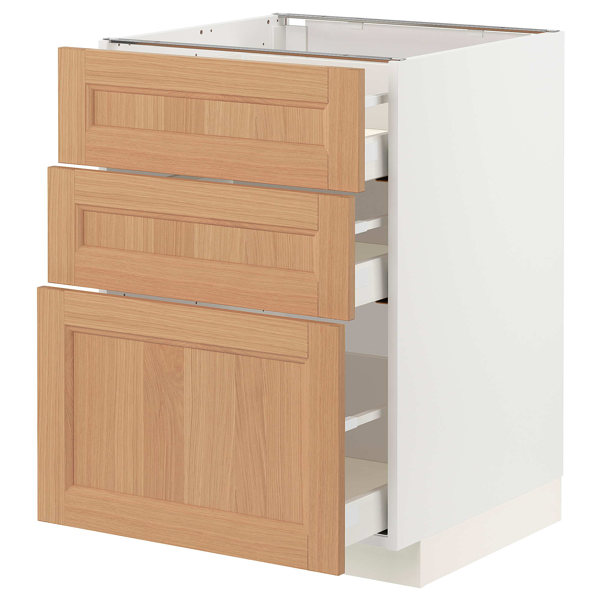 METOD/MAXIMERA base cabinet with 3 drawers