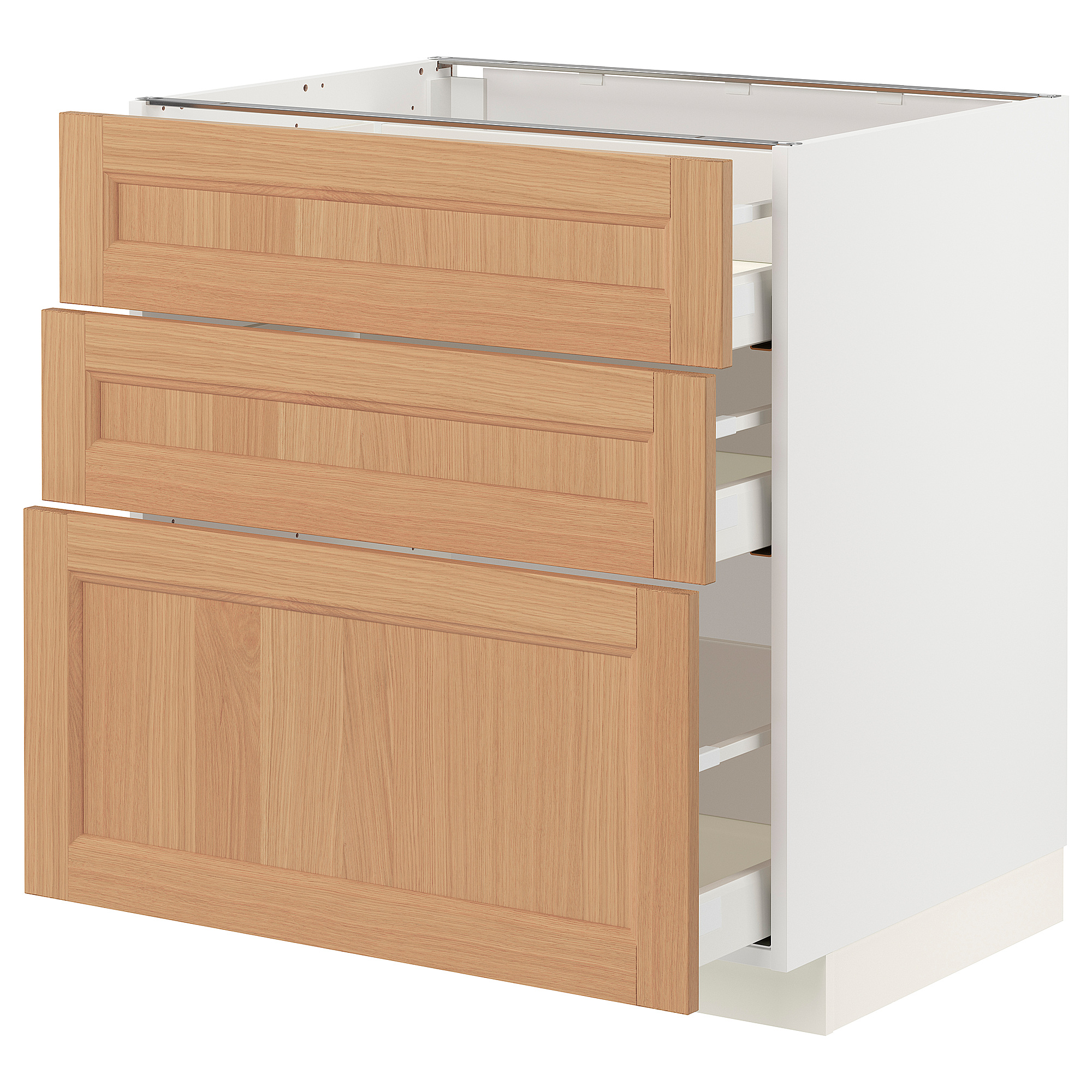 METOD/MAXIMERA base cabinet with 3 drawers