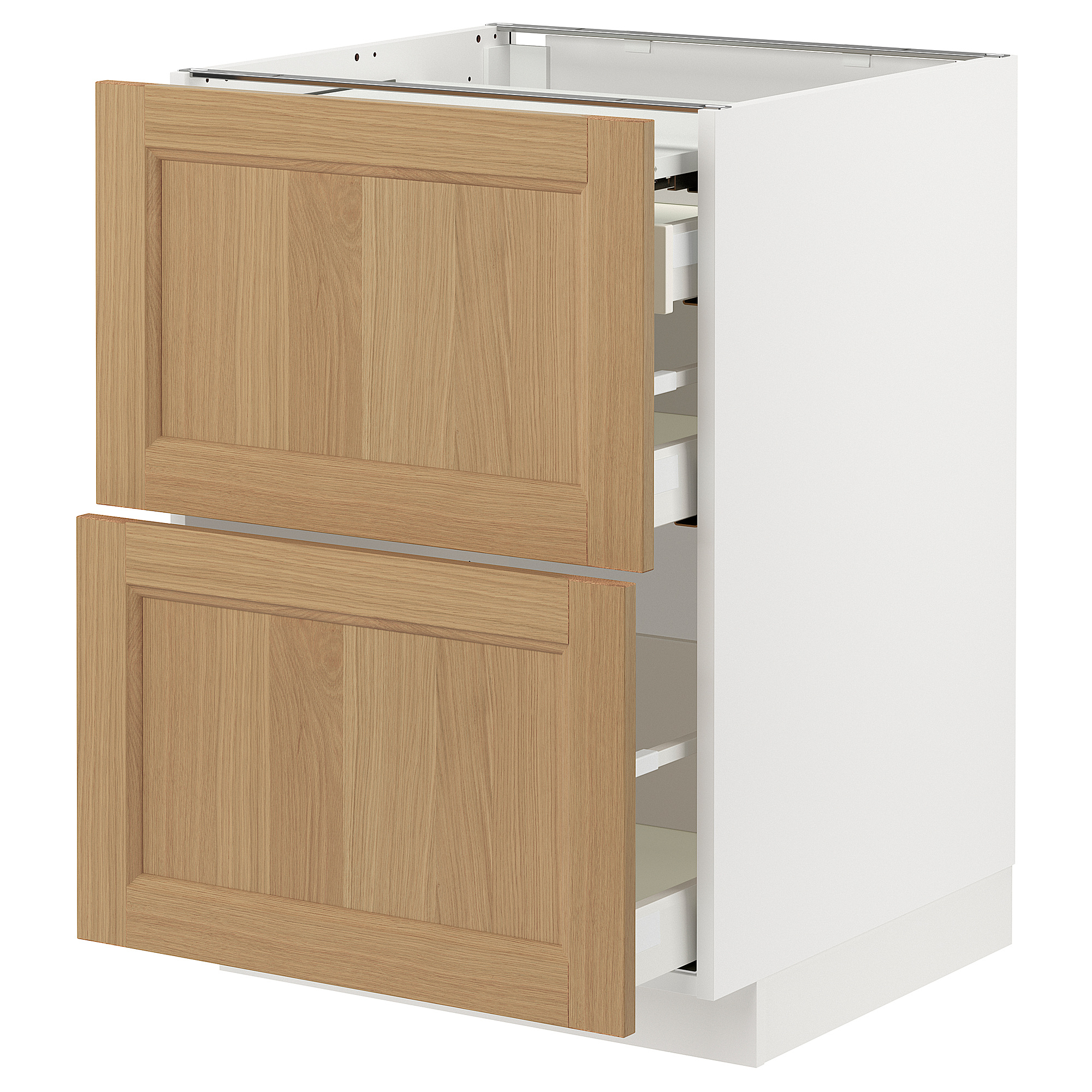 METOD/MAXIMERA bc w pull-out work surface/3drw