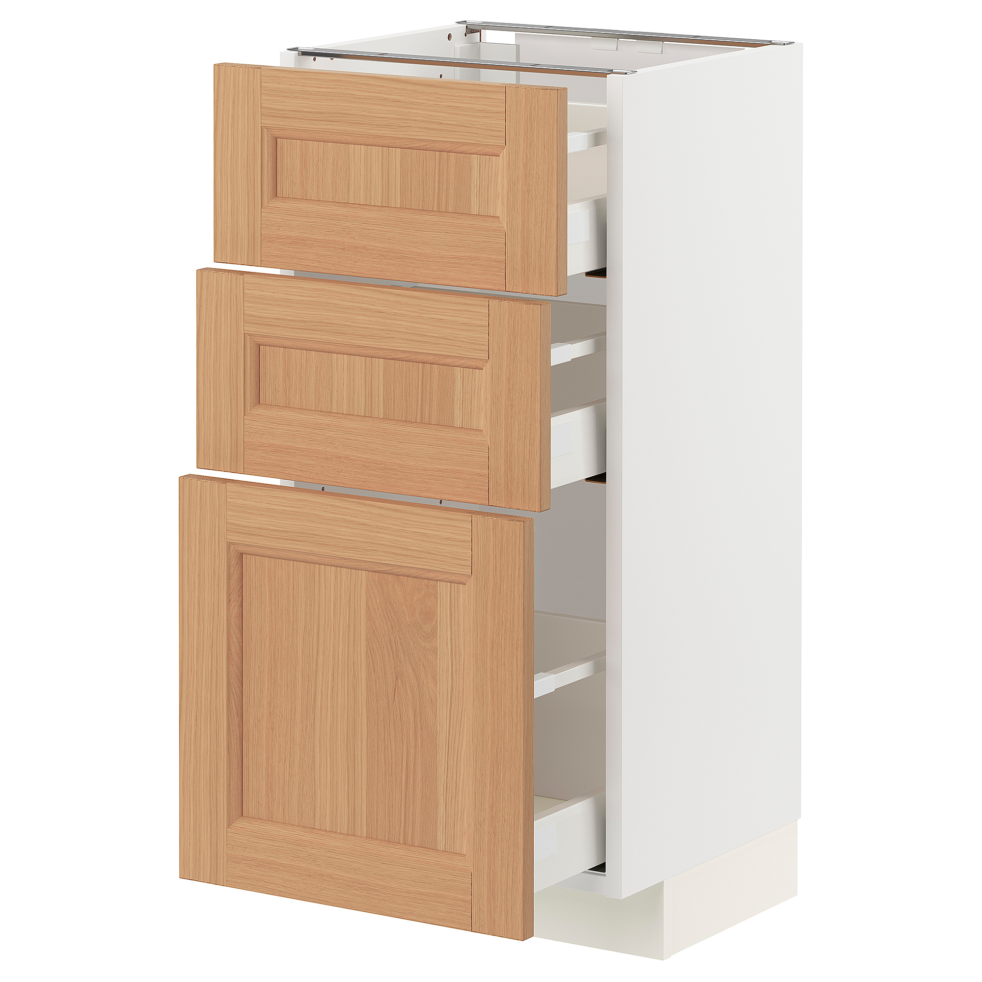 METOD/MAXIMERA base cabinet with 3 drawers