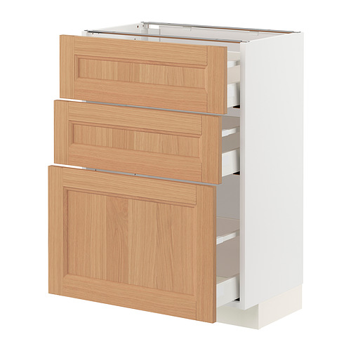 METOD/MAXIMERA base cabinet with 3 drawers