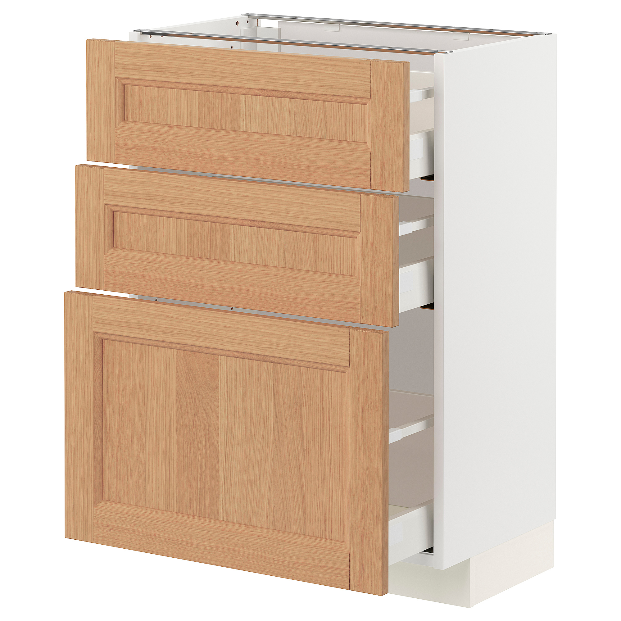 METOD/MAXIMERA base cabinet with 3 drawers