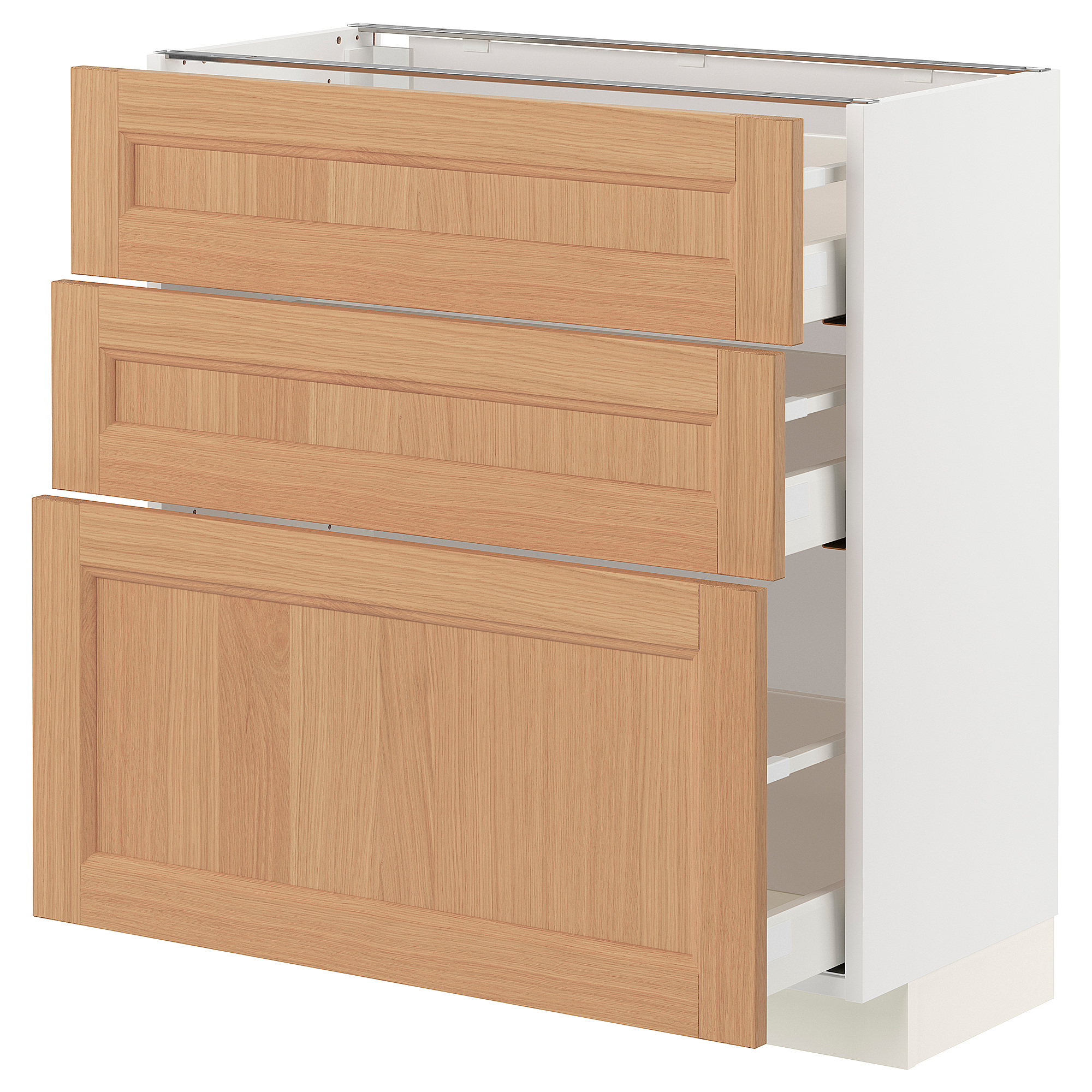 METOD/MAXIMERA base cabinet with 3 drawers