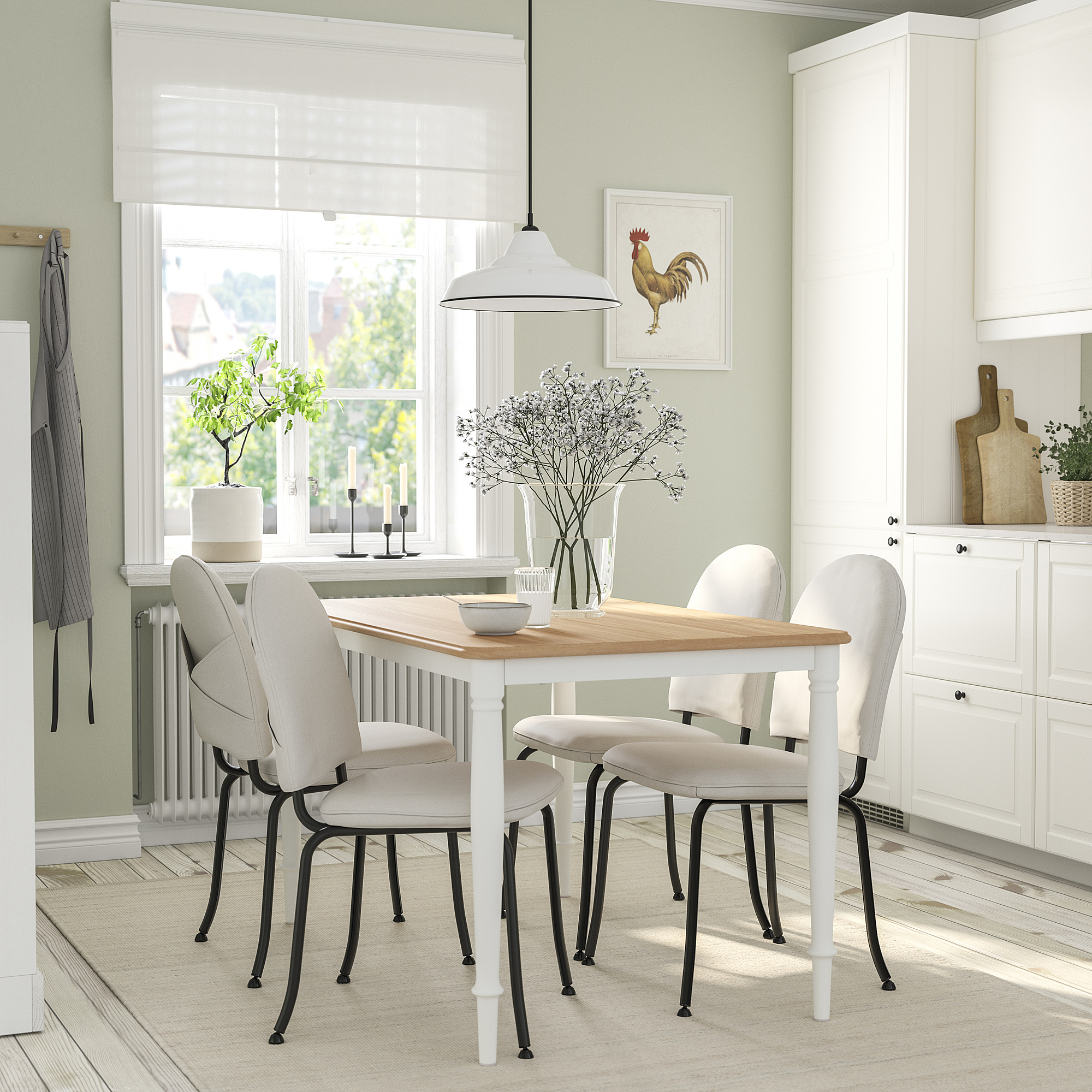 DANDERYD/EBBALYCKE table and 4 chairs