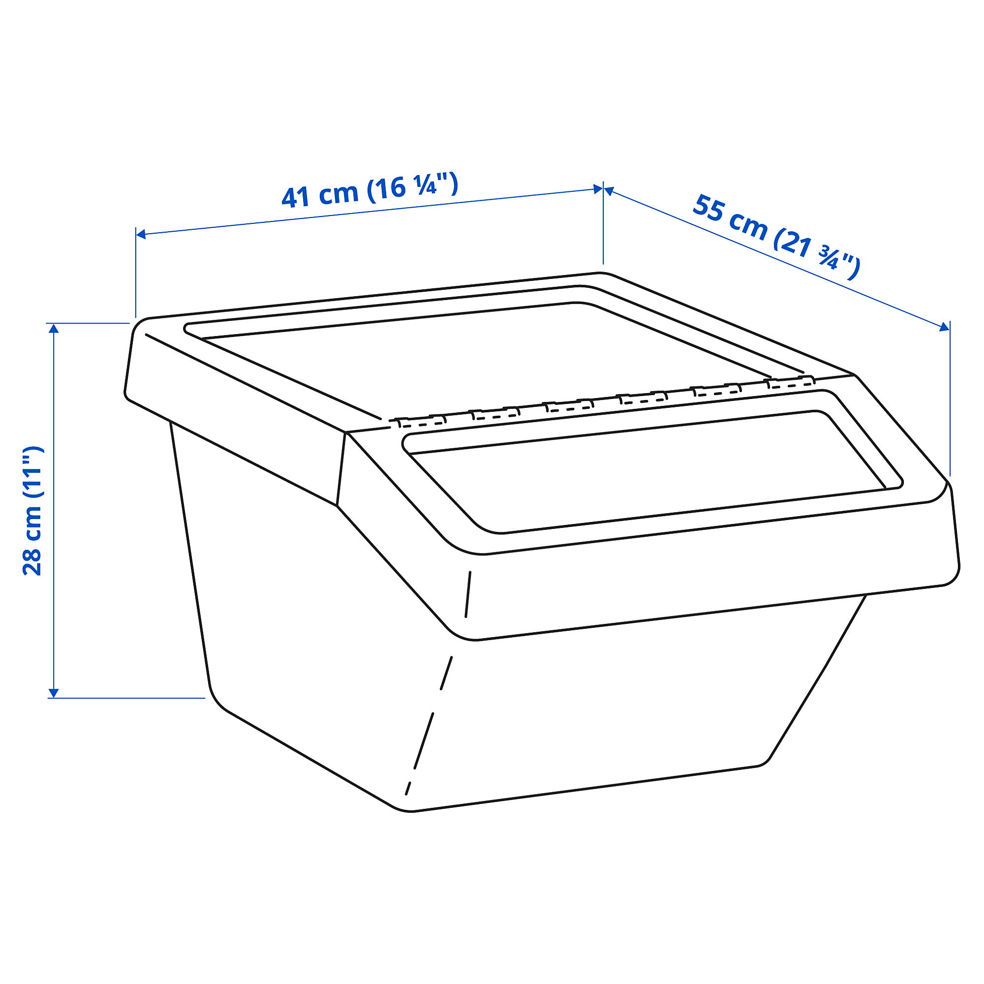 SORTERA waste sorting bin with lid