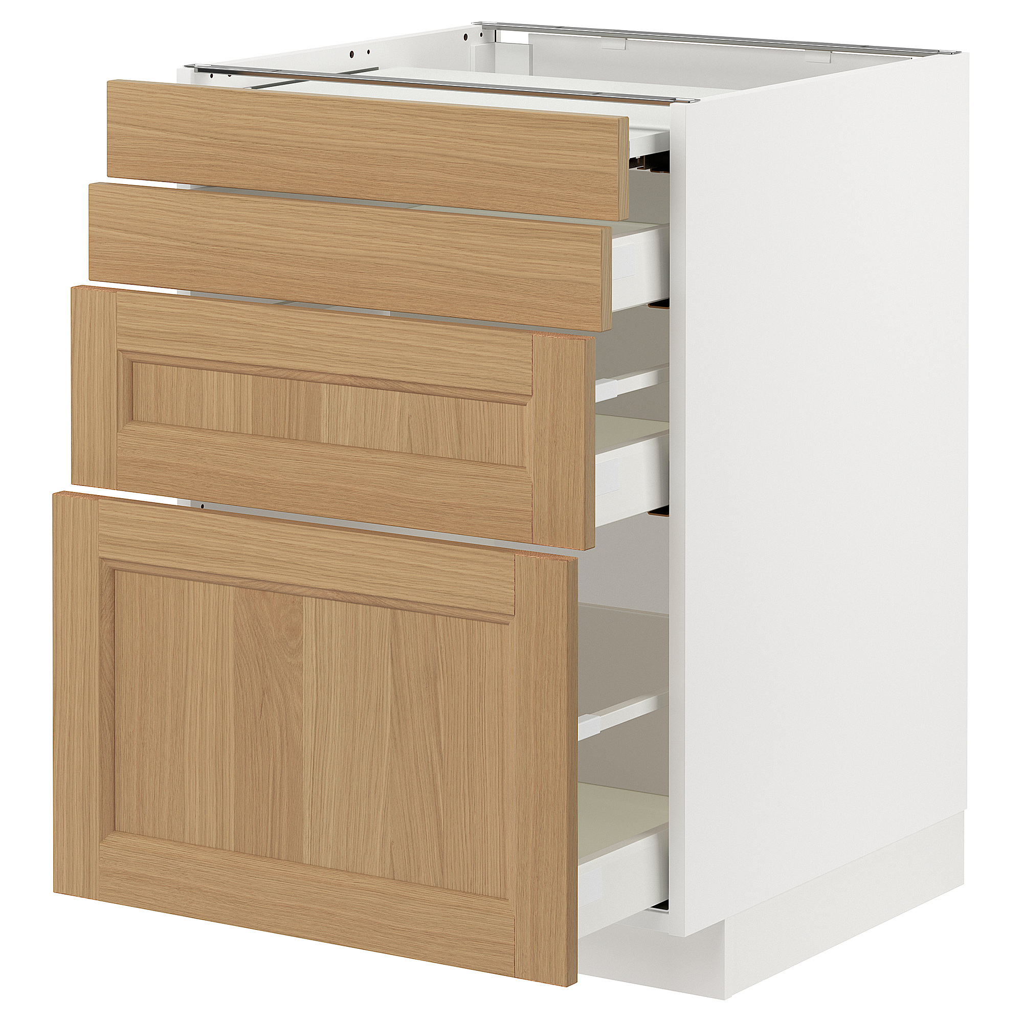 METOD/MAXIMERA bc w pull-out work surface/3drw