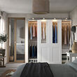 PAX/GRIMO wardrobe with sliding doors