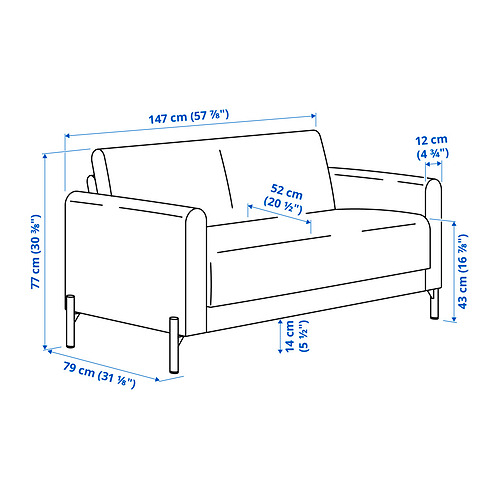 SALTMYRAN 雙人座沙發