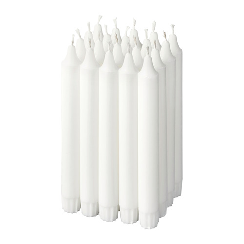 JUBLA - unscented chandelier candle, white, 19 cm | IKEA Taiwan Online - PE698968_S4