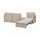 VALLENTUNA - 3-seat modular sofa with sofa-bed, with storage Hillared/beige | IKEA Taiwan Online - PE794116_S1