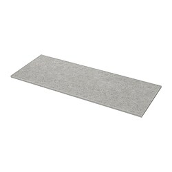 EKBACKEN - worktop, limestone effect/laminate, 186x2.8 cm
