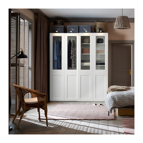 PAX/GRIMO wardrobe with sliding doors