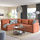 VALLENTUNA - modular corner sofa, 3-seat, with storage/Kelinge rust | IKEA Taiwan Online - PE794173_S1