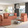 VALLENTUNA - modular corner sofa, 3-seat, with storage/Kelinge rust | IKEA Taiwan Online - PE794174_S1