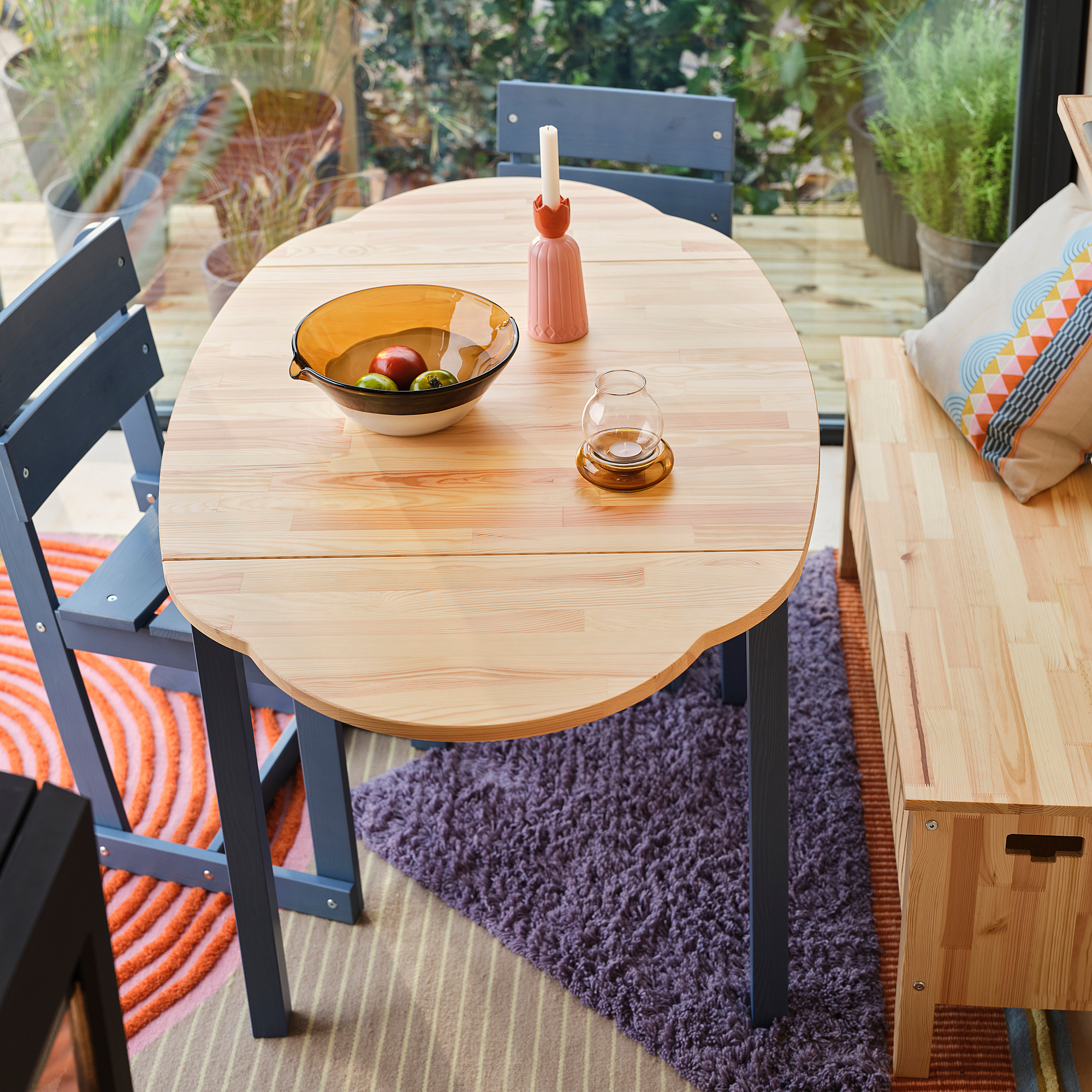 OMMJÄNGE drop-leaf table