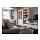 HEMNES - 玻璃門櫃/3抽, 染白色/淺棕色 | IKEA 線上購物 - PH159509_S1