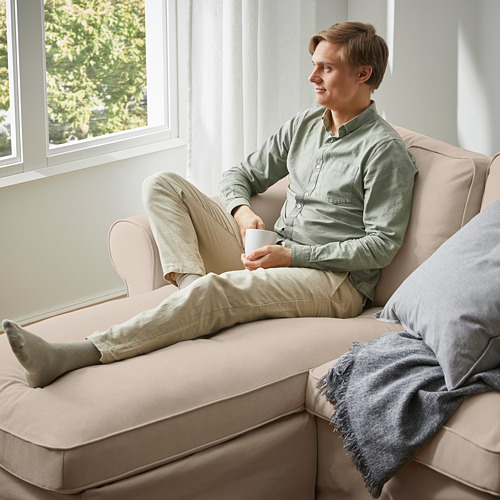 EKTORP - 三人座沙發附躺椅, Hallarp 米色 | IKEA 線上購物 - PE794234_S4