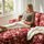 EKTORP - 3-seat sofa with chaise longue, Virestad red/white | IKEA Taiwan Online - PE794236_S1