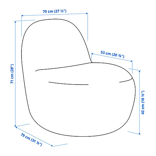 LILLESÄTER swivel easy chair