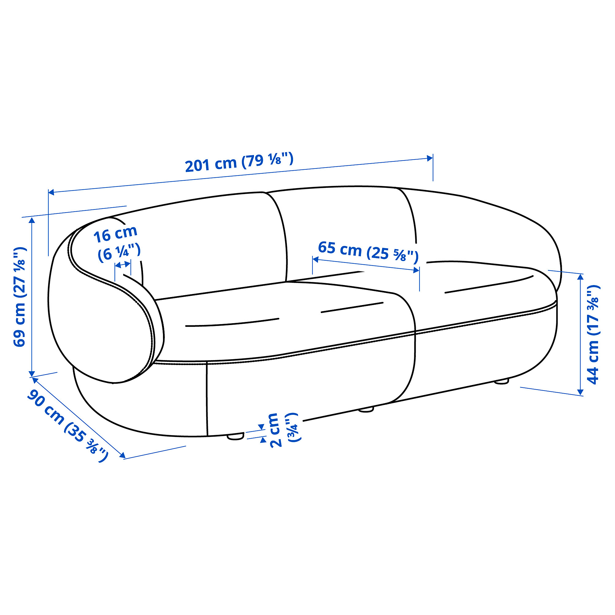 LILLESÄTER 三人座沙發