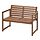 NÄMMARÖ - bench with backrest, outdoor, light brown stained | IKEA Taiwan Online - PE880054_S1