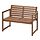NÄMMARÖ - 戶外背靠式長凳, 淺棕色 | IKEA 線上購物 - PE880054_S1