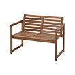 NÄMMARÖ - 戶外背靠式長凳, 淺棕色 | IKEA 線上購物 - PE880054_S2 