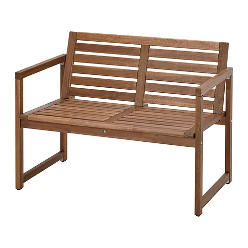 NÄMMARÖ - bench with backrest, outdoor, light brown stained | IKEA Taiwan Online - PE880054_S4