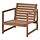 NÄMMARÖ - lounge chair, outdoor, light brown stained | IKEA Taiwan Online - PE880055_S1