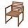 NÄMMARÖ - chair with armrests, outdoor, light brown stained | IKEA Taiwan Online - PE880063_S1