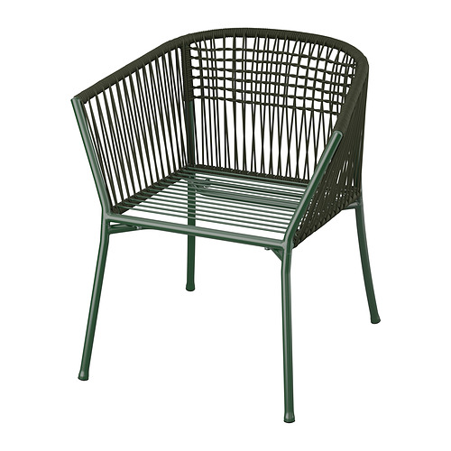 SEGERÖN chair with armrests, outdoor