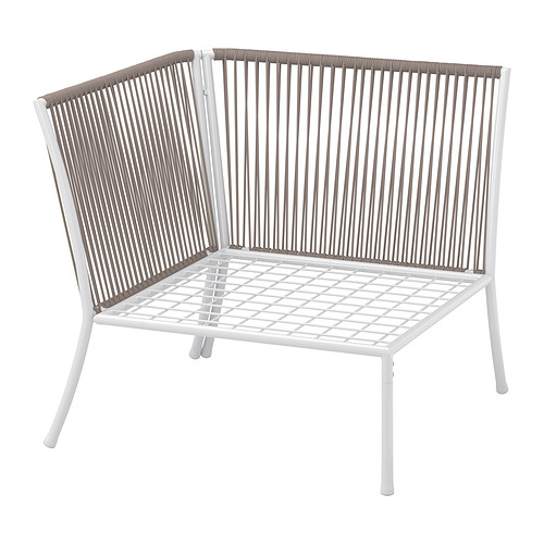 SEGERÖN - corner section, outdoor, white/beige | IKEA Taiwan Online - PE880075_S4