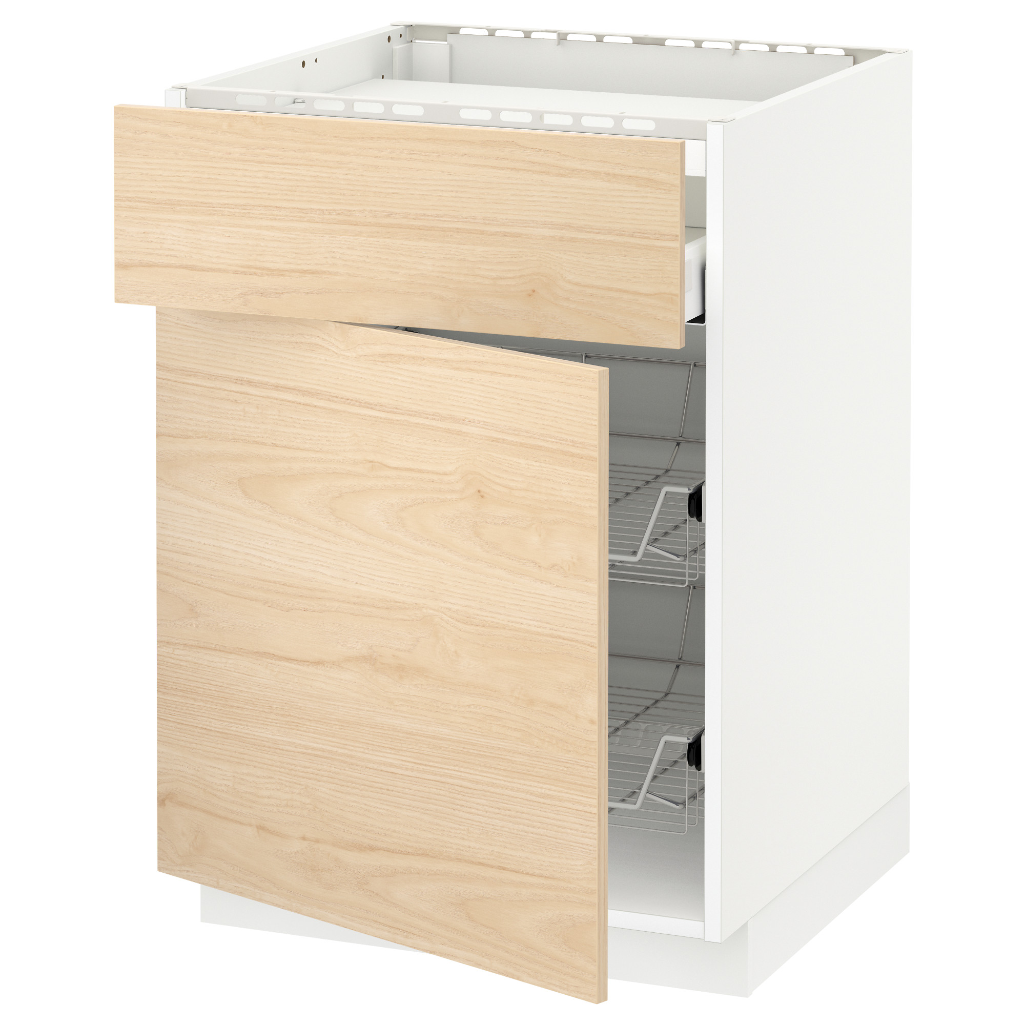 METOD/MAXIMERA base cab f hob/drawer/2 wire bskts