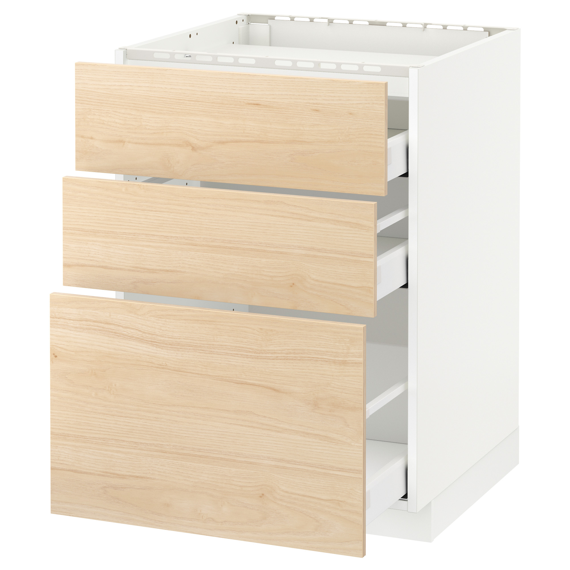 METOD/MAXIMERA base cab f hob/3 fronts/3 drawers