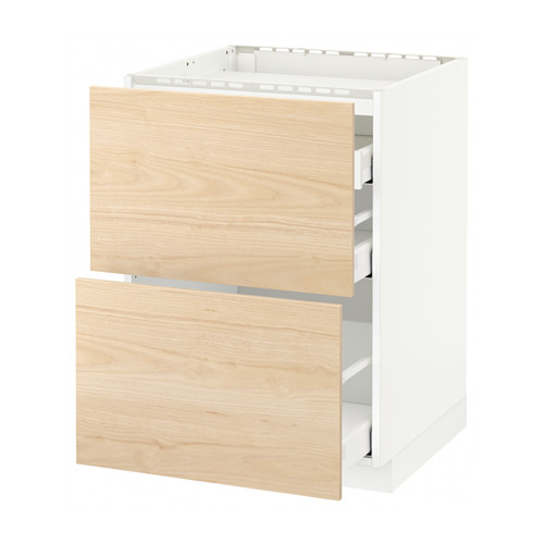 METOD/MAXIMERA base cab f hob/2 fronts/3 drawers