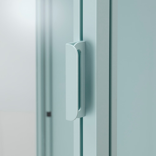 RUDSTA - 玻璃門櫃, 淺土耳其藍 | IKEA 線上購物 - PE794377_S4