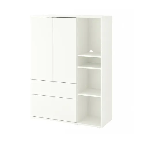 VIHALS - 收納櫃, 白色, 105x37x140 公分 | IKEA 線上購物 - PE839901_S4