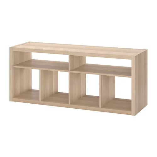 KALLAX - 電視櫃, 染白橡木紋, 147x60 公分 | IKEA 線上購物 - PE918670_S4