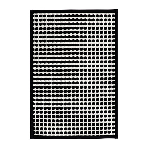 KALLGATE - 浴室腳踏墊，黑色/白色，40x60 公分 | IKEA 線上購物 - E1017493_S4