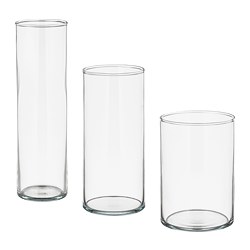 Cylinder 花瓶3件組 透明玻璃 Ikea 線上購物 Cylinder 花瓶3件組 透明玻璃 Ikea 線上購物