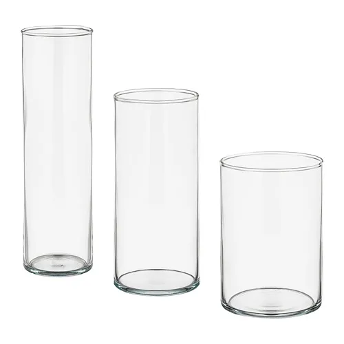 CYLINDER - 花瓶 3件組, 透明玻璃 | IKEA 線上購物 - PE699297_S4
