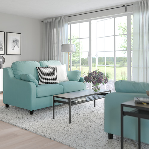 VINLIDEN - 2-seat sofa, Hakebo light turquoise | IKEA Taiwan Online - PE794365_S4